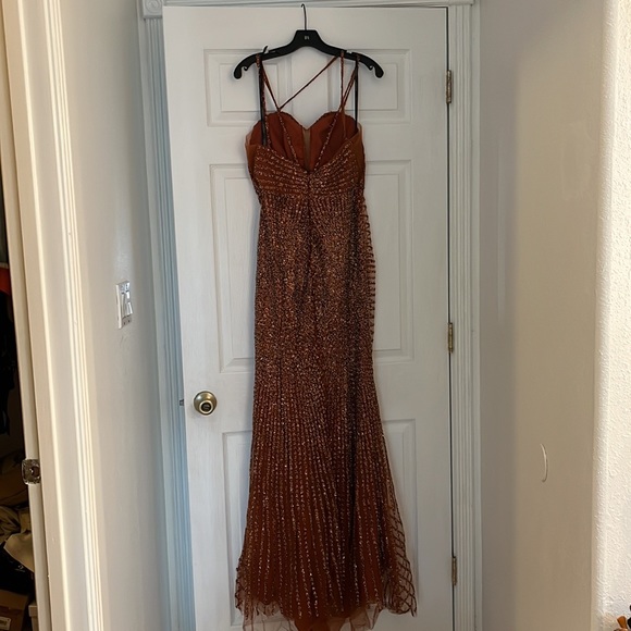 Evening gown-Terra Cotta - Picture 3 of 12